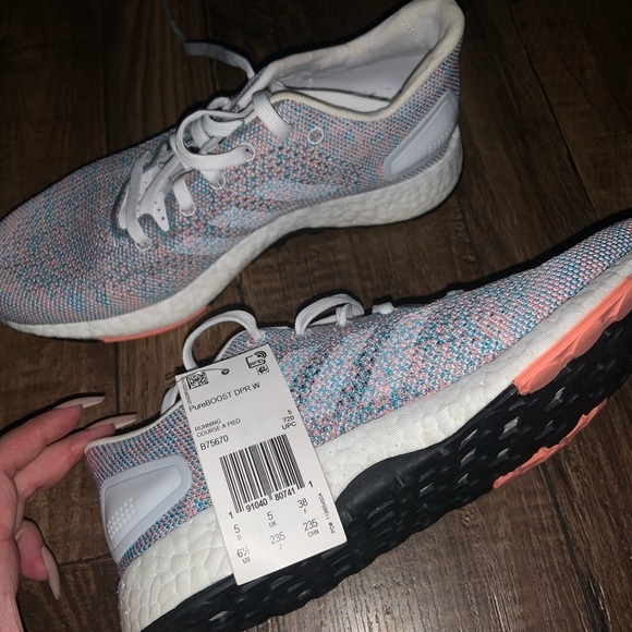Nwt Running shoes adidas PureBOOST DPR  blue spring $170 athletic activewear - Picture 12 of 15